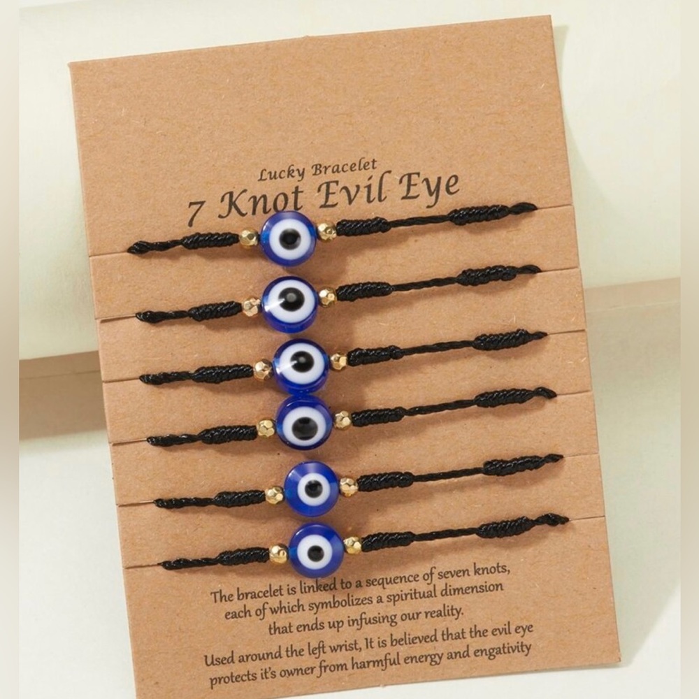 7 Knot Evil Eye Beaded Bracelets #285